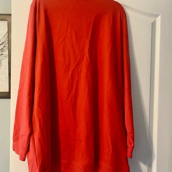 Denim & Co. Lightweight jacket. Size Xl. Coral color. New no tags. - Picture 4 of 4
